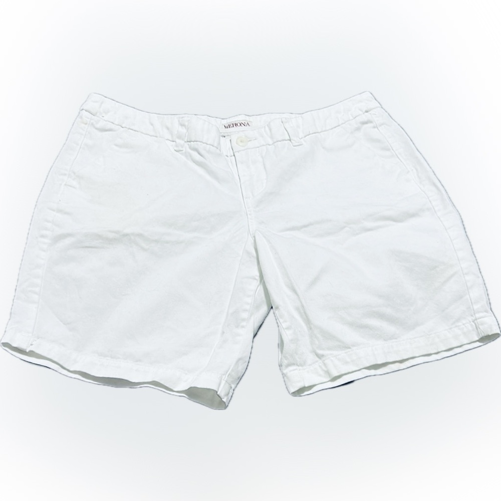 Merona Women’s White Cotton Summer Shorts Size 12